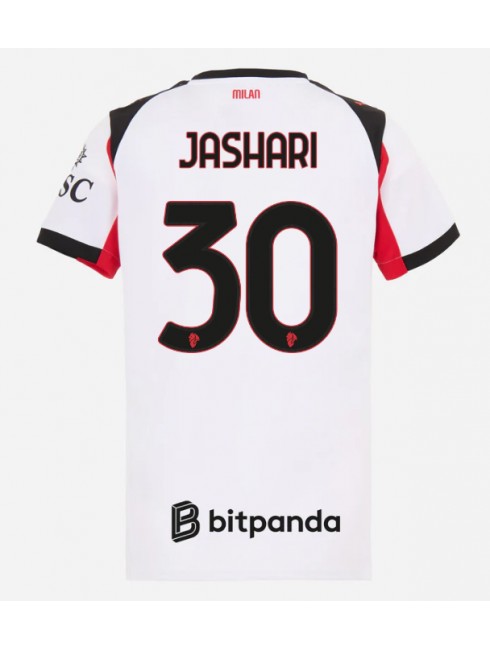 AC Milan Ardon Jashari #30 Replika Borta Kläder Dam 2025-26 Kortärmad AC Milan Ardon Jashari #30 Replika Borta Kläder Dam 2025-26 Kortärmad